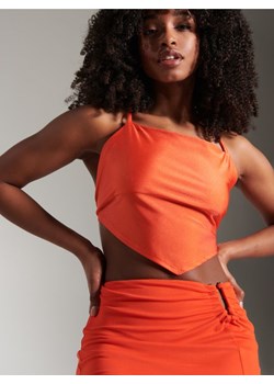 Sinsay - Crop top z wiązaniem - Pomarańczowy Sinsay Sinsay - kod rabatowy