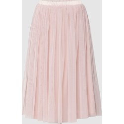 Spódnica Lace & Beads różowa midi  - zdjęcie produktu