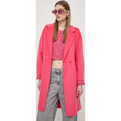 Płaszcz damski Patrizia Pepe różowy casual  - zdjęcie produktu