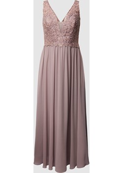 Sukienka wieczorowa PLUS SIZE z kwiatowym haftem My Mascara Curves Peek&Cloppenburg  okazja - kod rabatowy