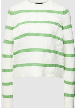 Sweter z dzianiny w paski Pieces Peek&Cloppenburg  - kod rabatowy
