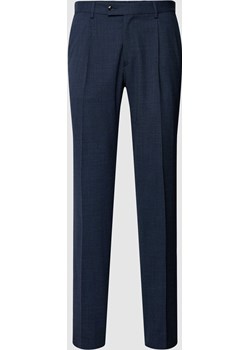 Spodnie z zakładkami w pasie model ‘Charlie’ Cg - Club Of Gents Peek&Cloppenburg  - kod rabatowy