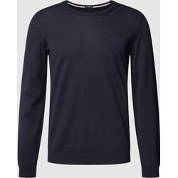 T-shirt męski BOSS HUGO niebieski  - zdjęcie produktu