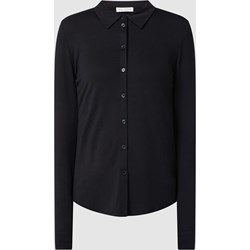 Marc O'Polo koszula damska elegancka czarna z kołnierzykiem z długim rękawem jesienna  - zdjęcie produktu