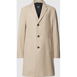 Płaszcz męski BOSS HUGO elegancki wełniany  - zdjęcie produktu