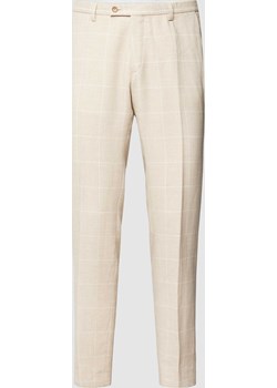 Spodnie do garnituru o kroju slim fit w kratę windowpane Cg - Club Of Gents Peek&Cloppenburg  - kod rabatowy