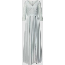 Sukienka Mascara elegancka z długimi rękawami z dekoltem w literę v  - zdjęcie produktu