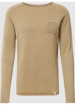 Sweter z dzianiny z okrągłym dekoltem model ‘GARMENT’ promocja Peek&Cloppenburg  - kod rabatowy