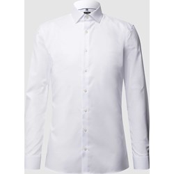 Koszula męska Olymp No. Six elegancka biała z długim rękawem z klasycznym kołnierzykiem  - zdjęcie produktu