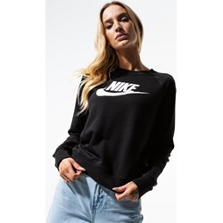 Bluza damska Nike czarna krótka z napisami  - zdjęcie produktu