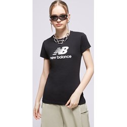 Bluzka damska New Balance w miejskim stylu czarna z krótkimi rękawami  - zdjęcie produktu
