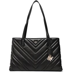 Shopper bag DKNY elegancka pikowana na ramię  - zdjęcie produktu