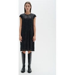 Sukienka Inwear prosta koronkowa na sylwestra z krótkim rękawem z okrągłym dekoltem midi  - zdjęcie produktu