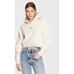 Bluza damska beżowa Calvin Klein młodzieżowa  - zdjęcie produktu
