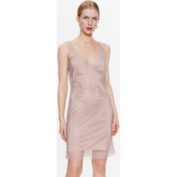 Blugirl Blumarine sukienka różowa na sylwestra na ramiączkach  - zdjęcie produktu