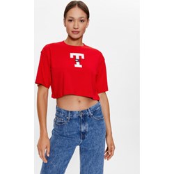 Bluzka damska Tommy Jeans z okrągłym dekoltem  - zdjęcie produktu