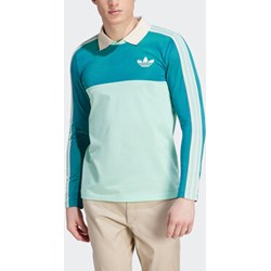 T-shirt męski Adidas niebieski z długim rękawem  - zdjęcie produktu
