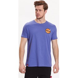 T-shirt męski granatowy Alpha Industries z krótkimi rękawami na wiosnę  - zdjęcie produktu