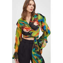 Bluzka damska SILVIAN HEACH w kwiaty z długim rękawem  - zdjęcie produktu