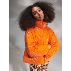 Sinsay kurtka damska krótka pomarańczowy  - zdjęcie produktu
