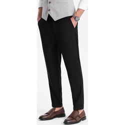 Czarne spodnie męskie Ombre z elastanu  - zdjęcie produktu