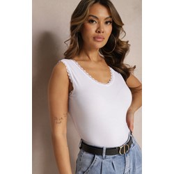Renee bluzka damska bez rękawów biała koronkowa  - zdjęcie produktu