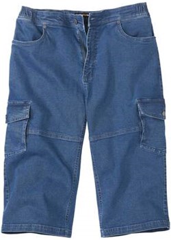 Jeansowe spodnie bojówki ¾ ze stretchem Atlas For Men okazja Atlas For Men - kod rabatowy