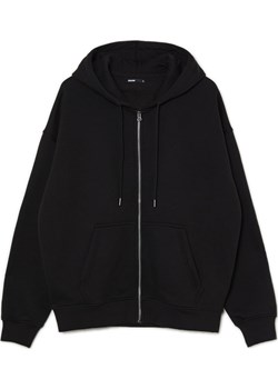 Cropp - Rozpinana bluza oversize z kapturem - czarny Cropp Cropp - kod rabatowy