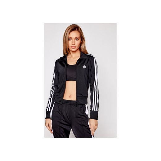 Bluza damska czarna Adidas w sportowym stylu