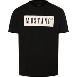 Mustang t-shirt męski czarny z krótkim rękawem  - zdjęcie produktu