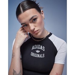 Bluzka damska Adidas z okrągłym dekoltem z krótkim rękawem sportowa  - zdjęcie produktu