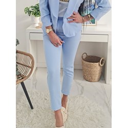 Spodnie damskie niebieskie Etnee eleganckie  - zdjęcie produktu