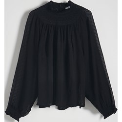 Bluzka damska Reserved z okrągłym dekoltem z długim rękawem z wiskozy  - zdjęcie produktu
