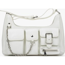 Listonoszka Estro matowa na ramię średnia biała  - zdjęcie produktu