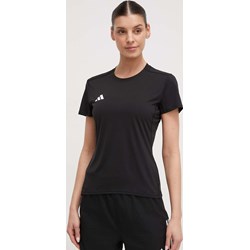 Bluzka damska Adidas Performance z krótkim rękawem czarna z okrągłym dekoltem  - zdjęcie produktu