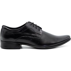 Buty eleganckie męskie Olivier czarne sznurowane  - zdjęcie produktu