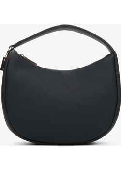 Estro: Czarna torebka półksiężyc ze skóry naturalnej Estro Estro - kod rabatowy