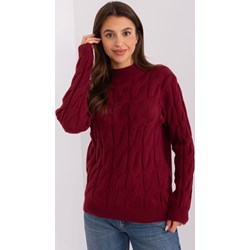 Sweter damski czerwony casual  - zdjęcie produktu