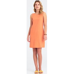 Sukienka pomarańczowy Greenpoint bez rękawów z okrągłym dekoltem  - zdjęcie produktu
