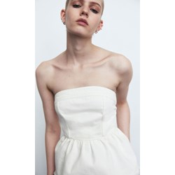Bluzka damska H & M biała z okrągłym dekoltem  - zdjęcie produktu