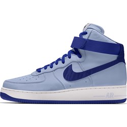 Buty sportowe męskie Nike air force niebieskie wiązane  - zdjęcie produktu