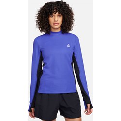 Bluzka damska Nike niebieska z okrągłym dekoltem  - zdjęcie produktu