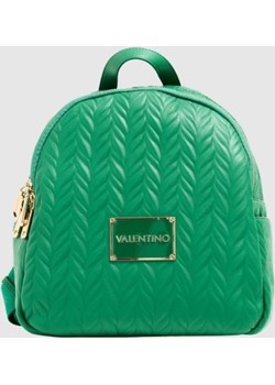 VALENTINO Tłoczony zielony plecak z logo sunny re backpack Valentino By Mario Valentino promocyjna cena outfit.pl - kod rabatowy