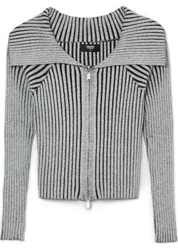 Cropp - Szary rozpinany sweter - jasny szary Cropp Cropp - kod rabatowy