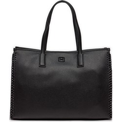 Shopper bag Marella bez dodatków czarna matowa  - zdjęcie produktu