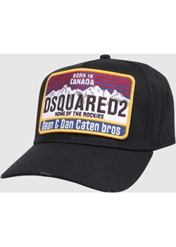 DSQUARED2 Czarna czapka z daszkiem Dsquared2 outfit.pl - kod rabatowy