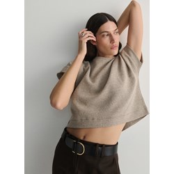Reserved bluzka damska z krótkim rękawem z okrągłym dekoltem  - zdjęcie produktu