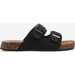 Klapki męskie czarne Born2be bez zapięcia casual  - zdjęcie produktu