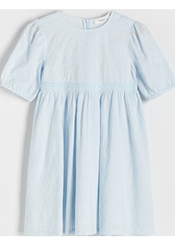 Reserved - Sukienka z kwiatowym wzorem - jasnoniebieski Reserved Reserved - kod rabatowy