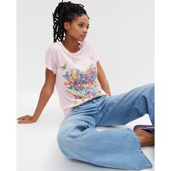 Różowa bluzka damska Bonprix młodzieżowa  - zdjęcie produktu